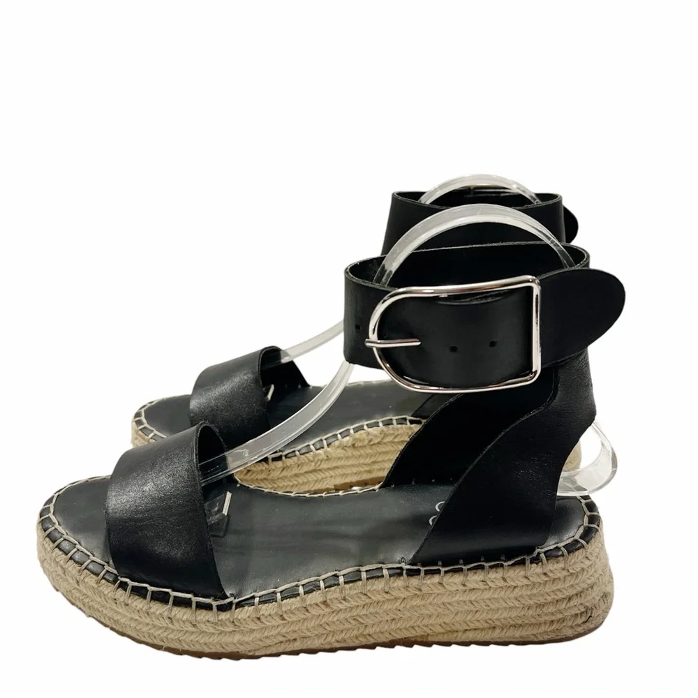 Franco Sarto Black Marona Sandals - Picture 3 of 5